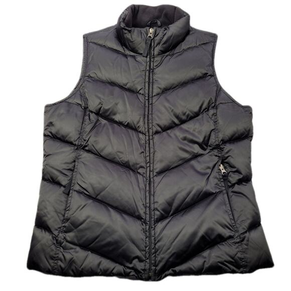 Eddie Bauer Black Goose Down Puffer Vest size Medium - Picture 1 of 15